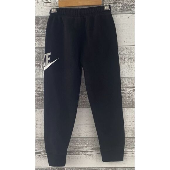 NIKE Black  Athletic Joggers Boys Sweatpants, Kids L (6/7yrs), Fleece Lined - Picture 2 of 10